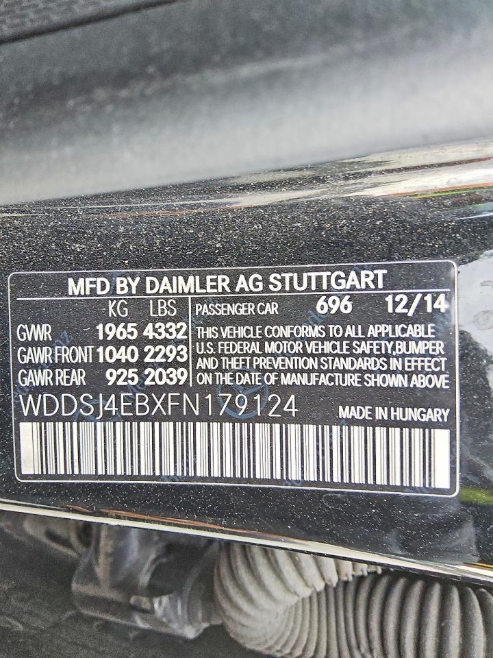 2015 MERCEDES-BENZ CLA-CLASS