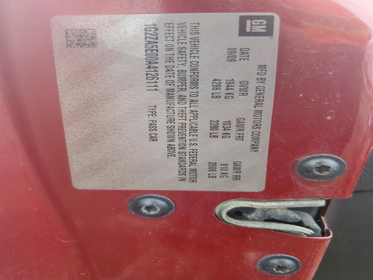 2010 PONTIAC G6