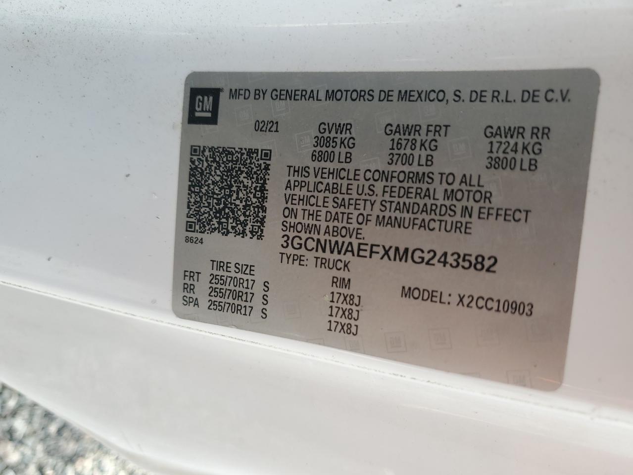 2021 CHEVROLET SILVERADO