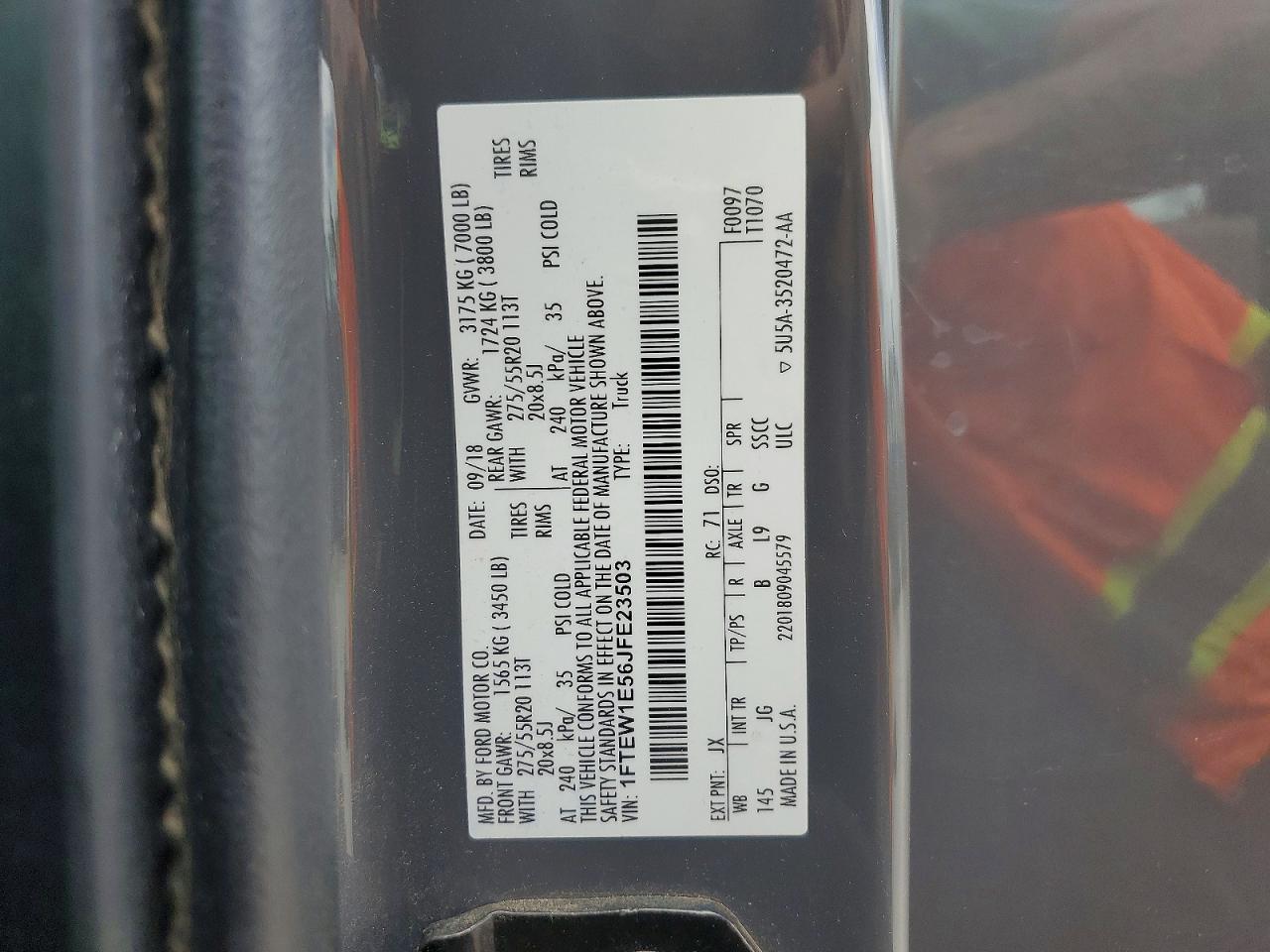 2018 FORD F150
