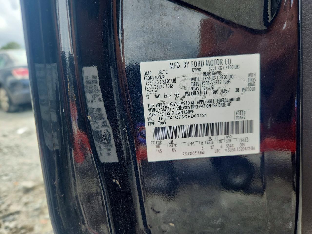 2012 FORD F150
