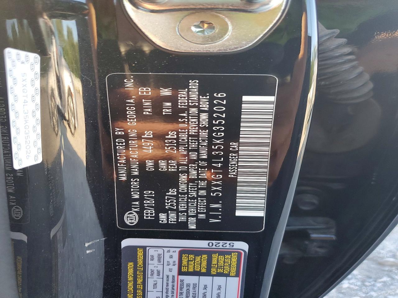 2019 KIA OPTIMA