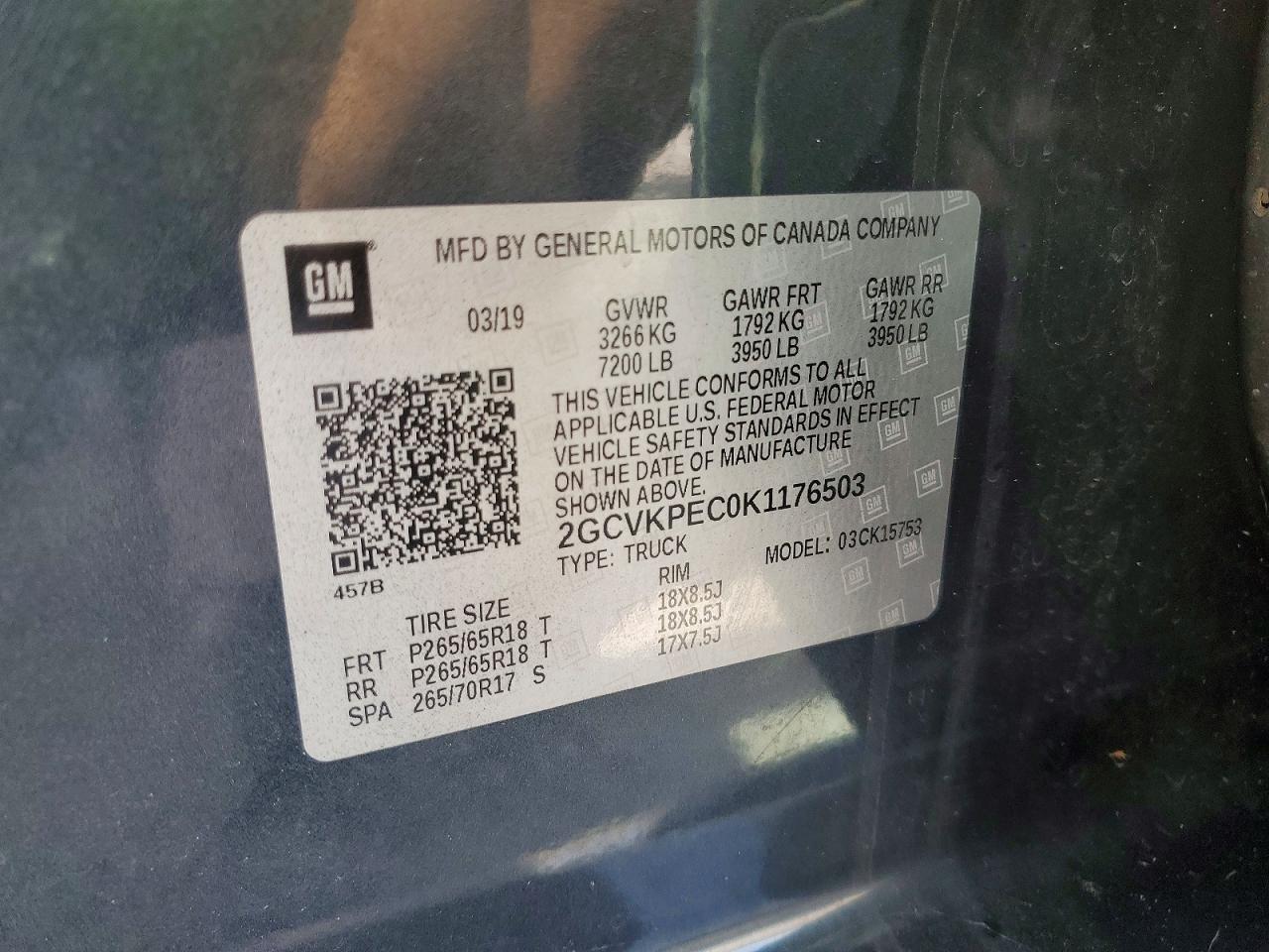 2019 CHEVROLET SILVERADO