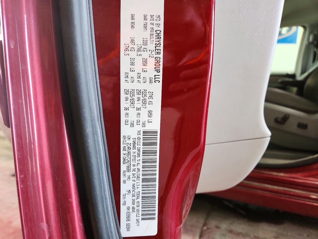 2012 VOLKSWAGEN ROUTAN