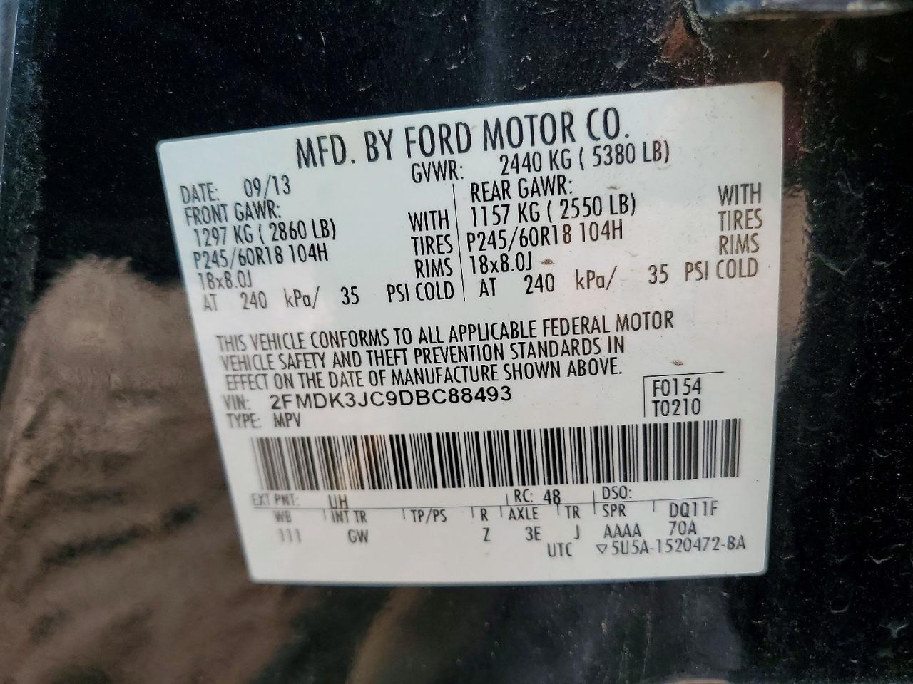 2013 FORD EDGE