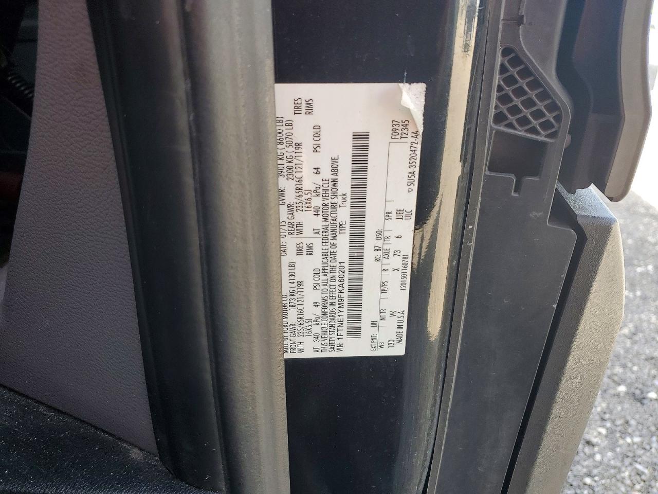 2015 FORD TRANSIT