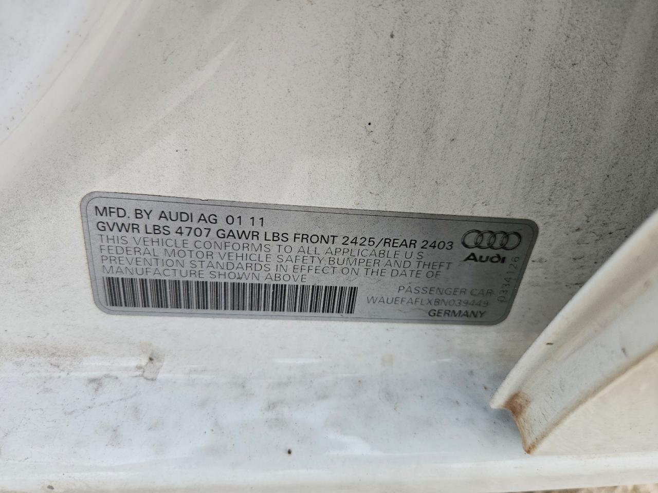 2011 AUDI A4