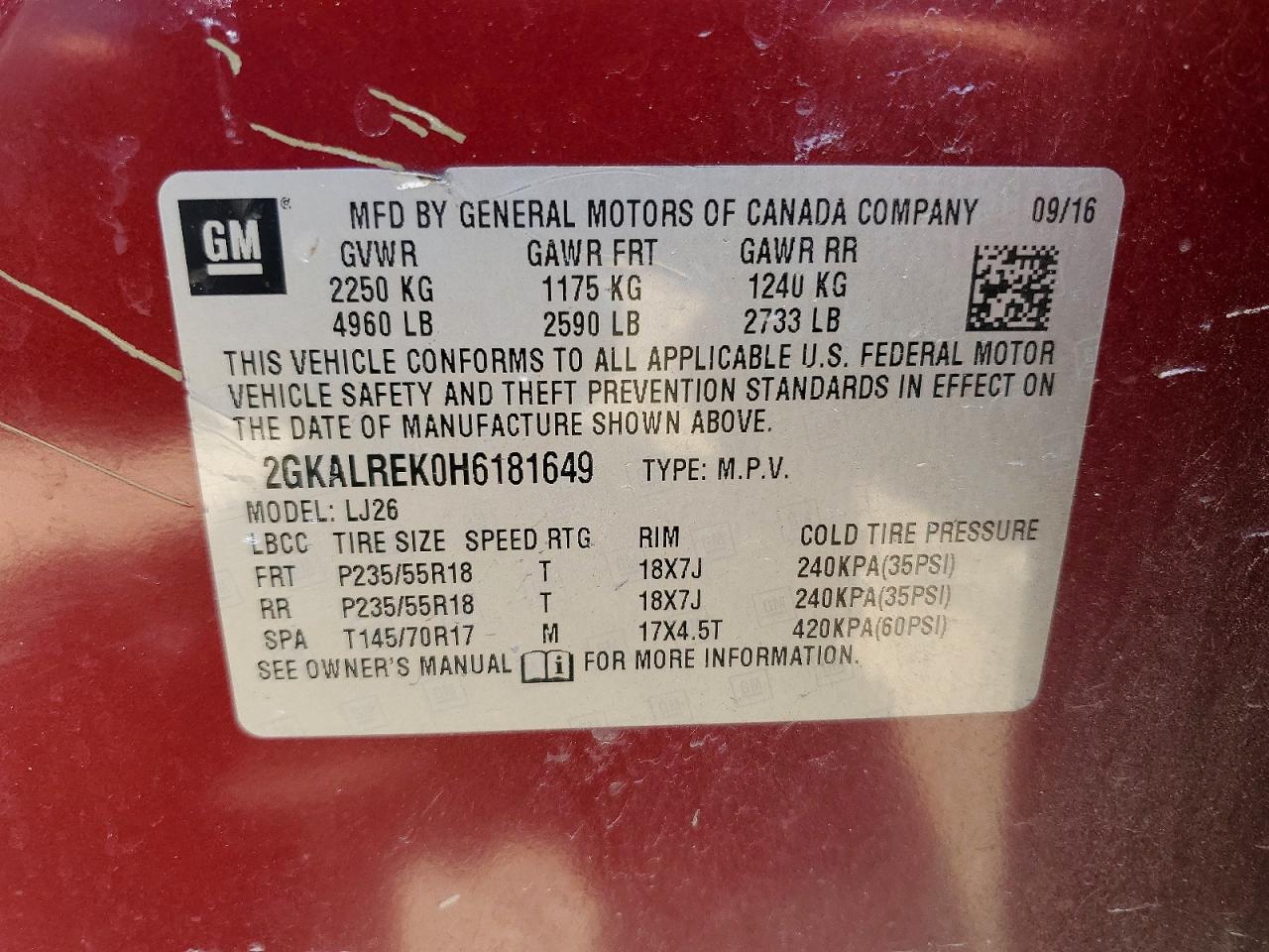 2017 GMC TERRAIN