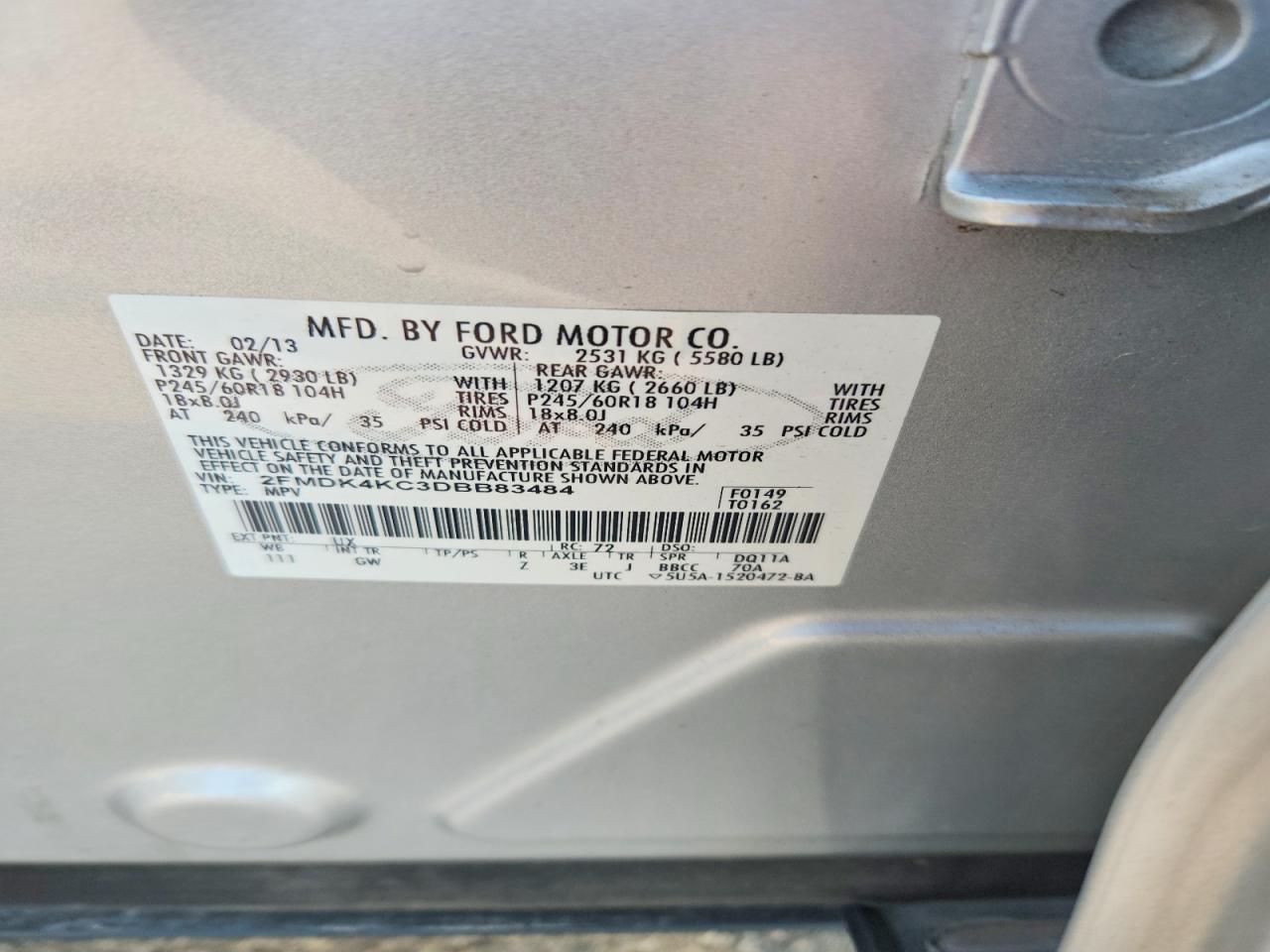 2013 FORD EDGE