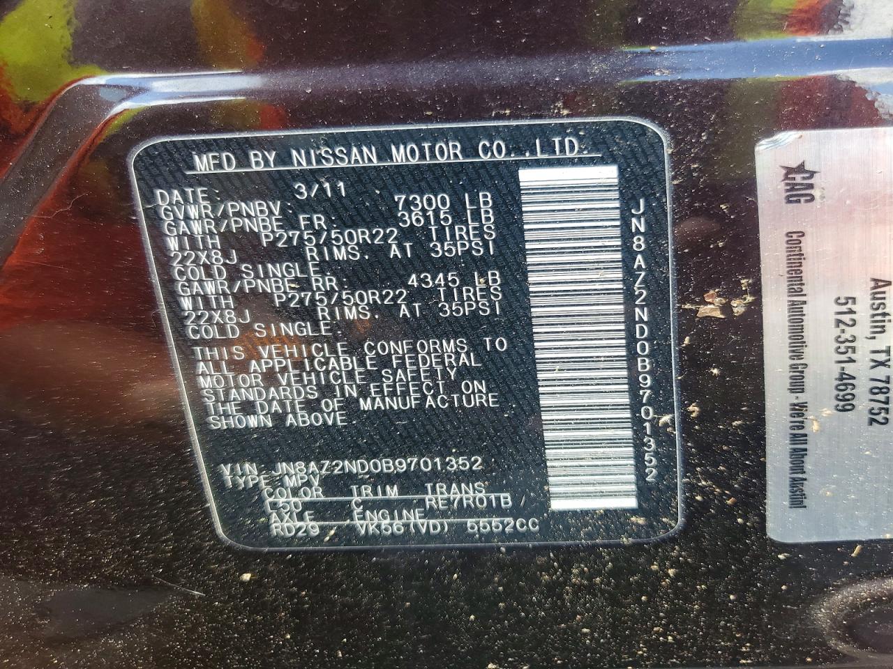 2011 INFINITI QX56