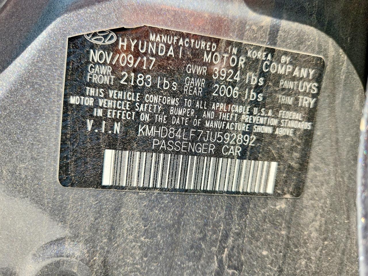 2018 HYUNDAI ELANTRA