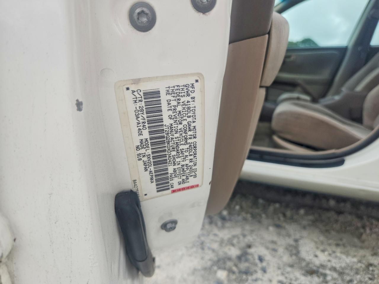 1999 TOYOTA CAMRY