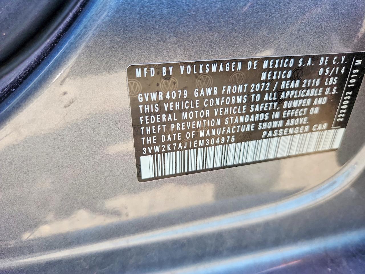 2014 VOLKSWAGEN JETTA