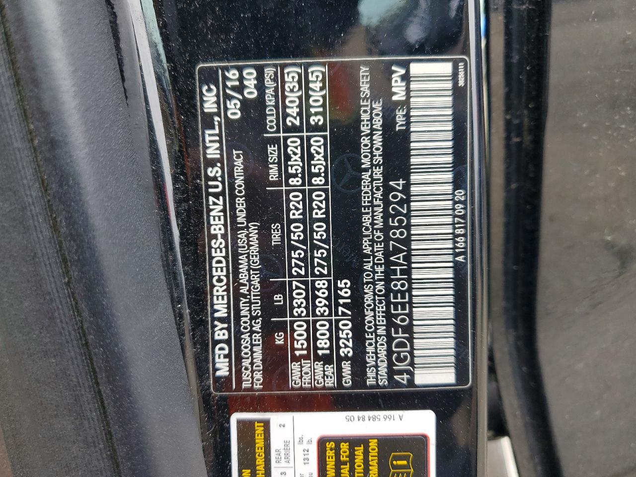 2017 MERCEDES-BENZ GLS-CLASS