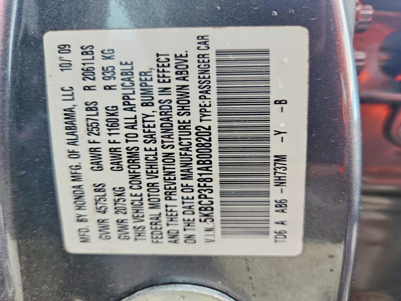 2010 HONDA ACCORD