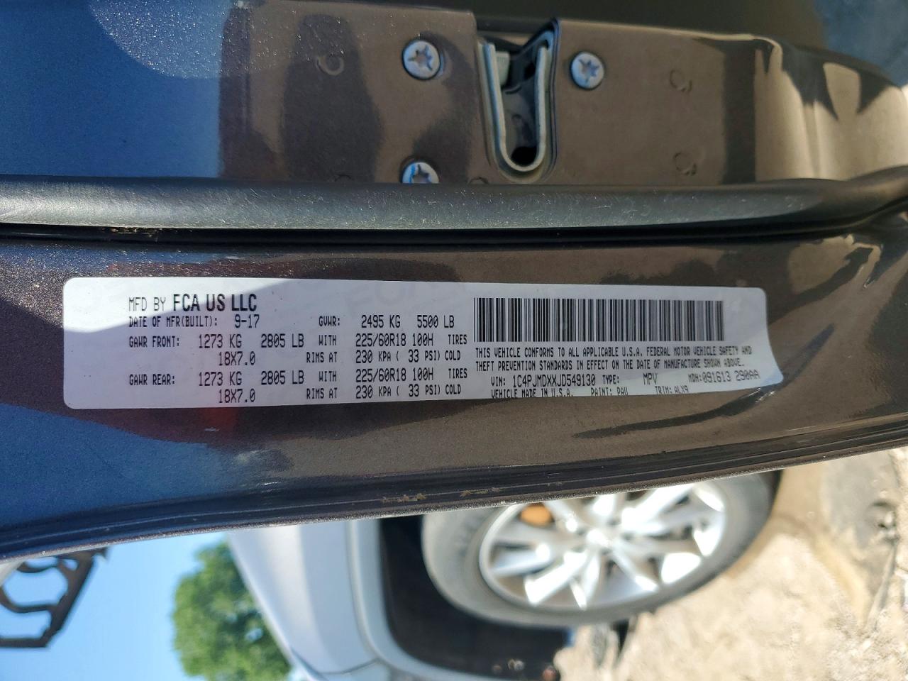 2018 JEEP CHEROKEE