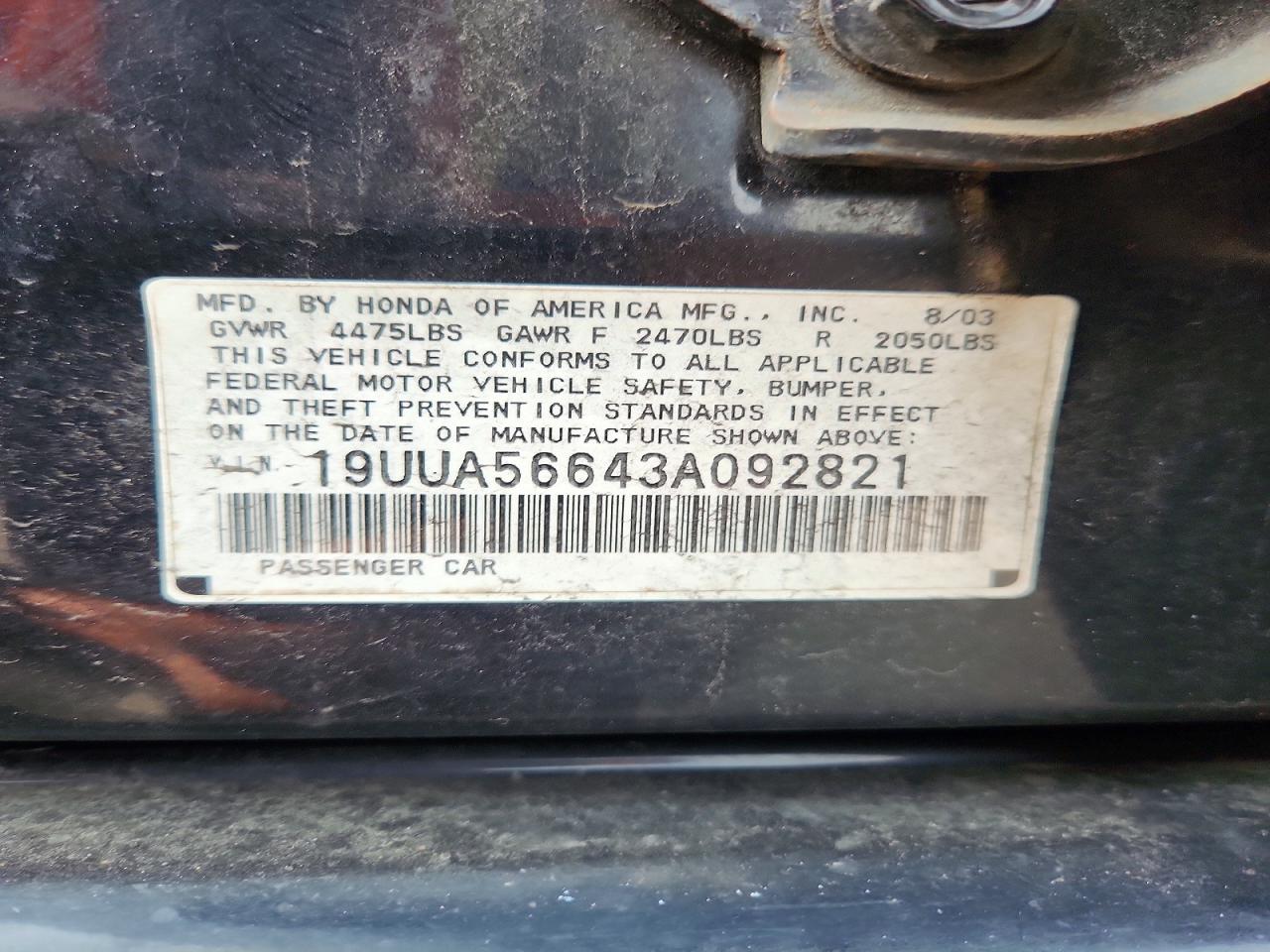 2003 ACURA TL