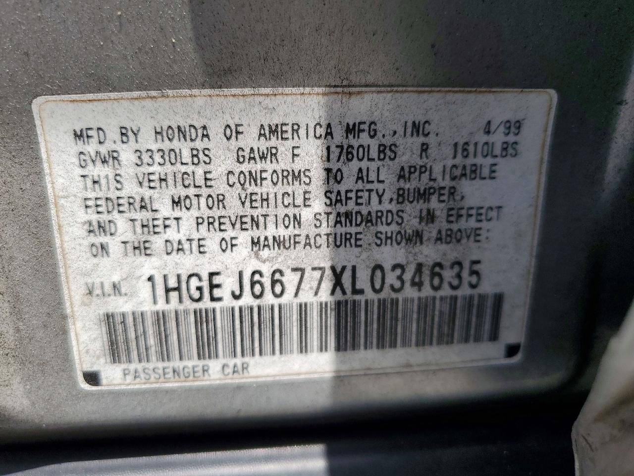 1999 HONDA CIVIC