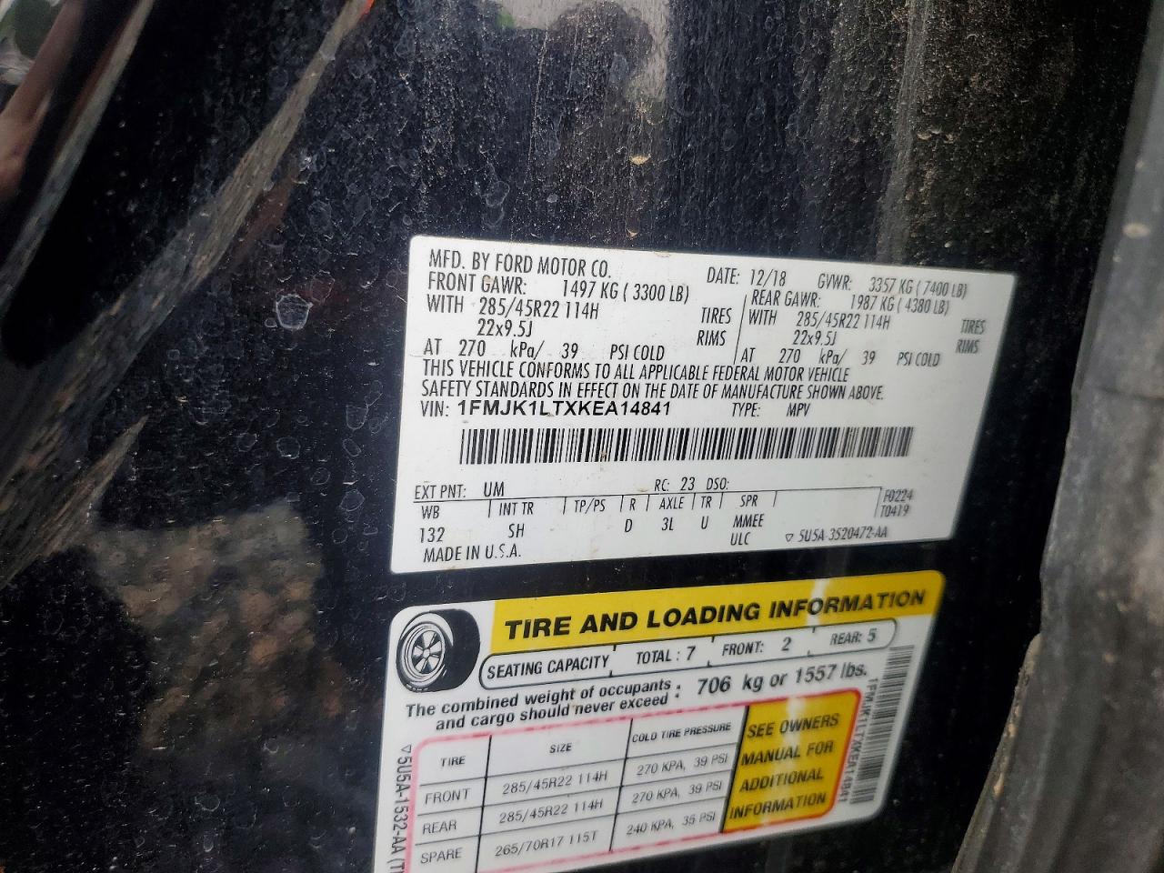 2019 FORD EXPEDITION
