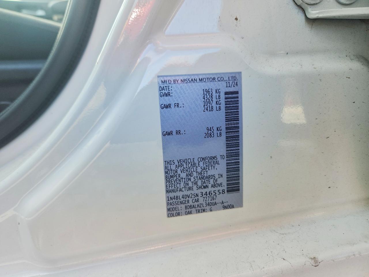 2025 NISSAN ALTIMA