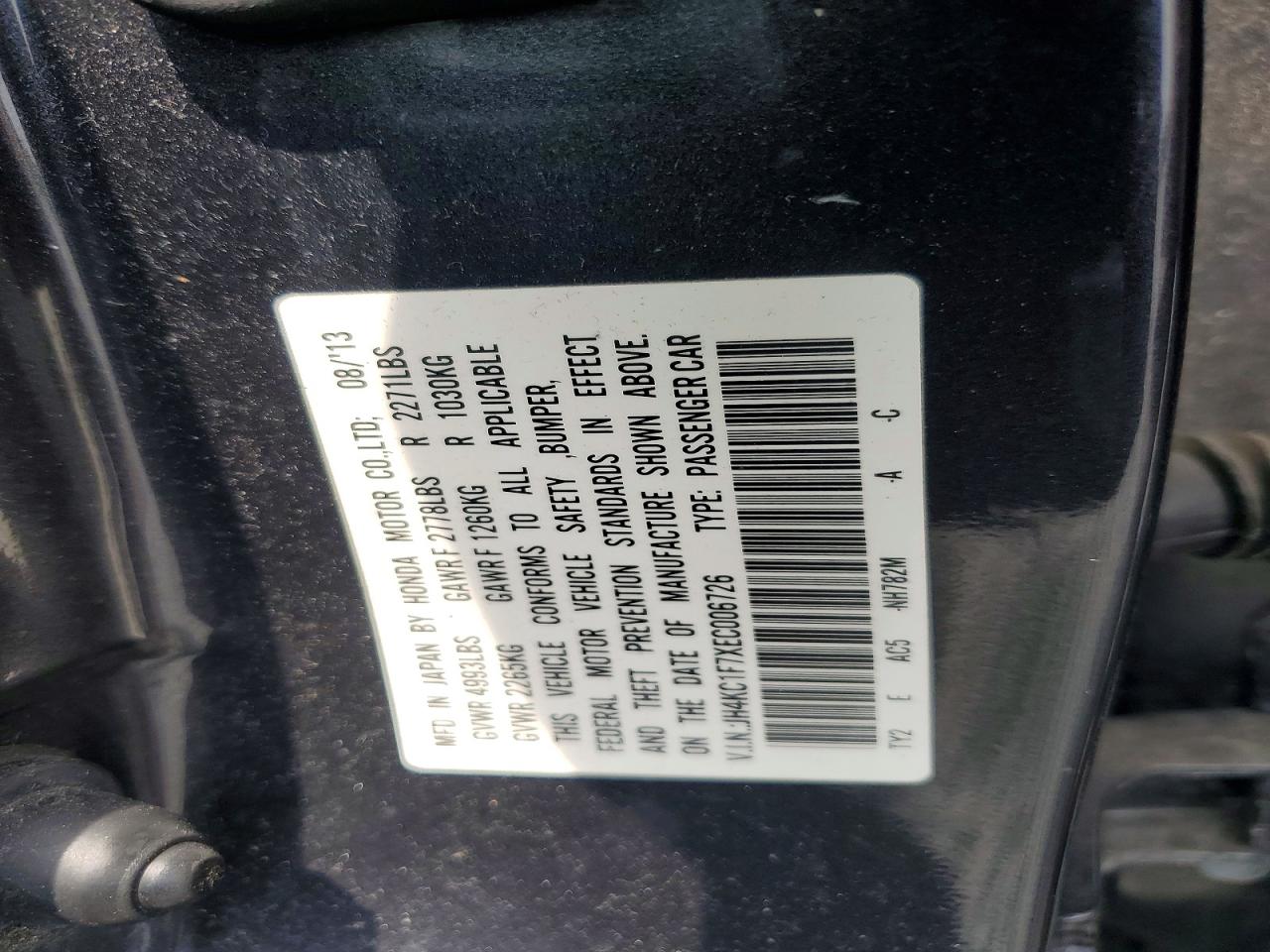 2014 ACURA RLX