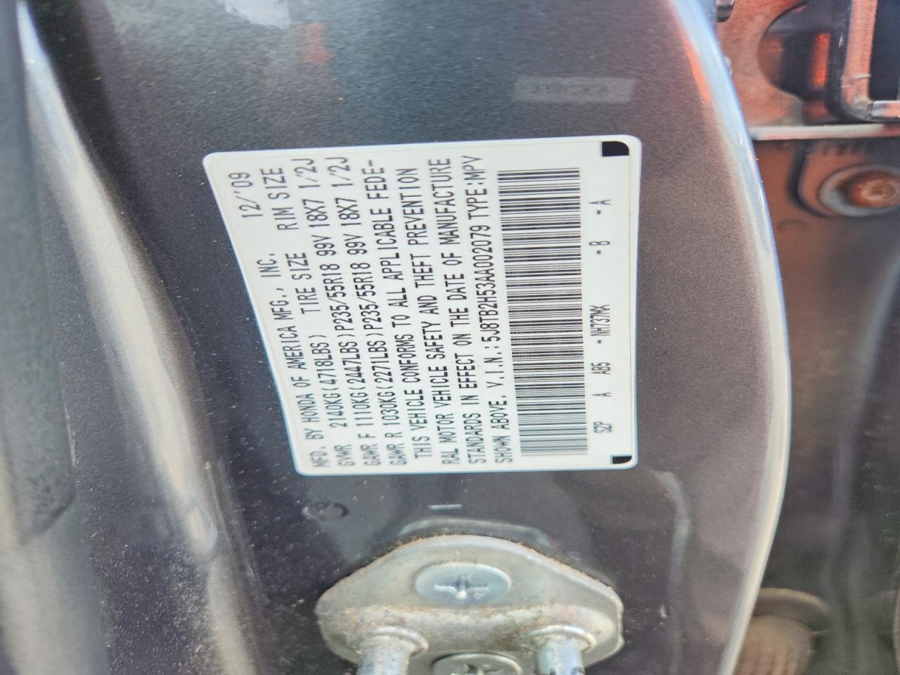 2010 ACURA RDX