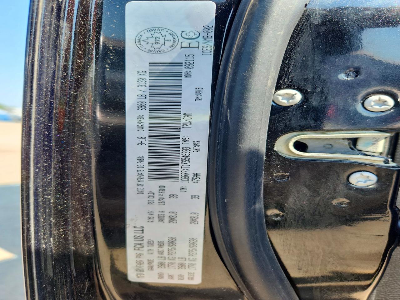 2019 RAM 1500