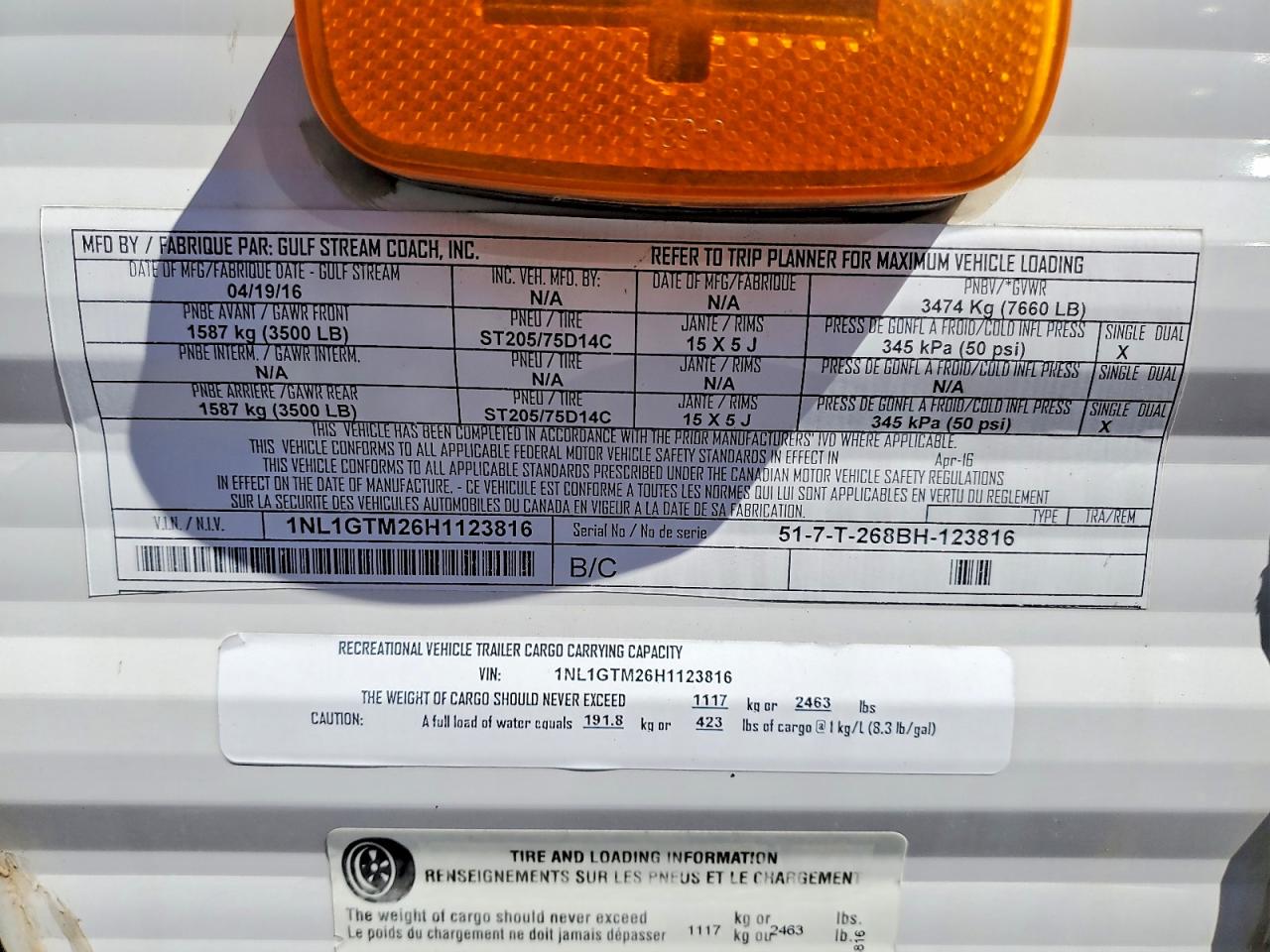 2017 GULF STREAM AMER LITE