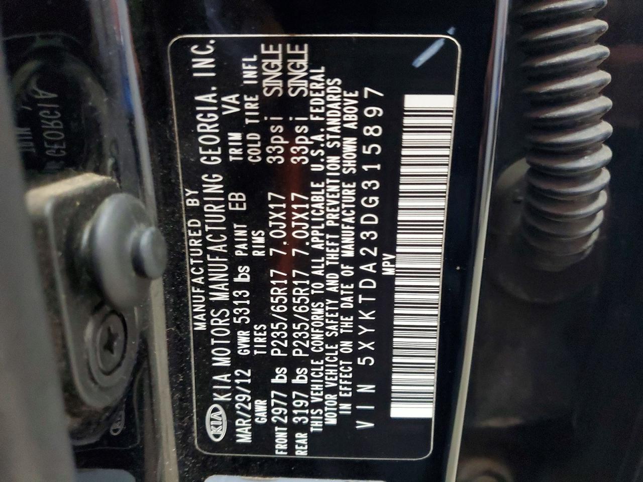 2013 KIA SORENTO