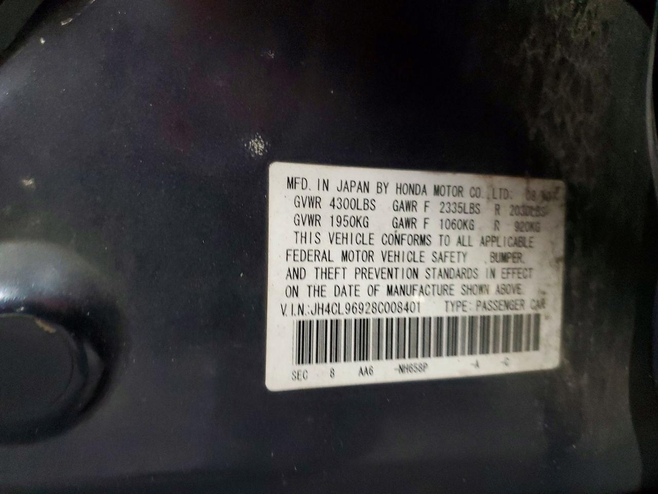 2008 ACURA TSX