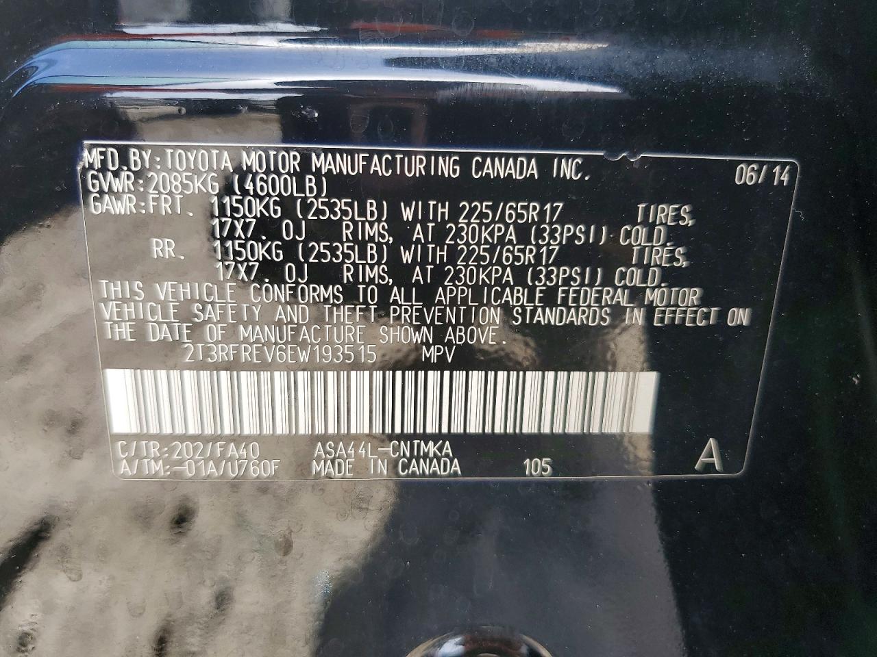 2014 TOYOTA RAV4