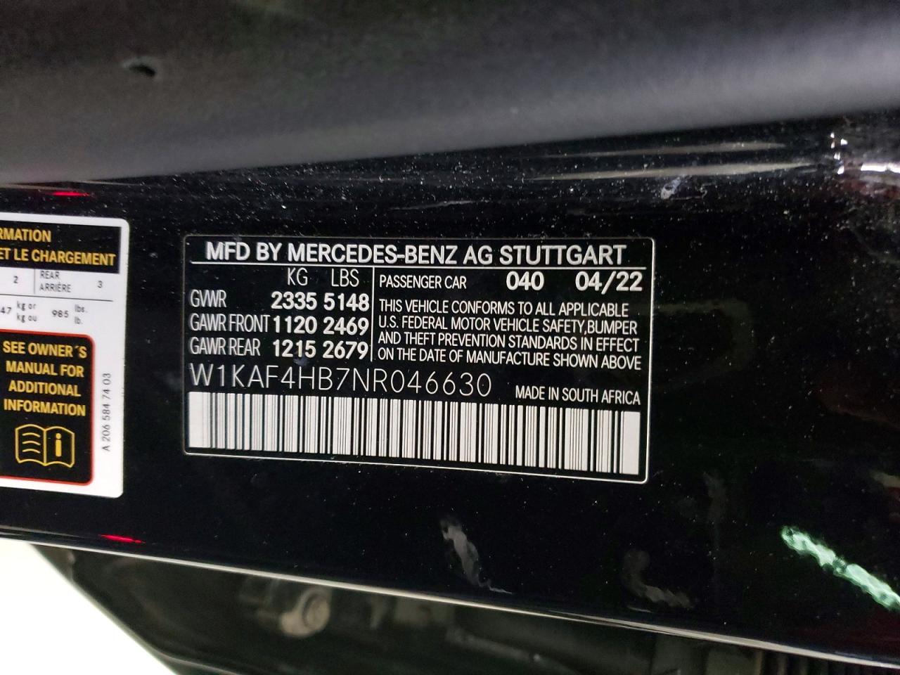 2022 MERCEDES-BENZ C-CLASS