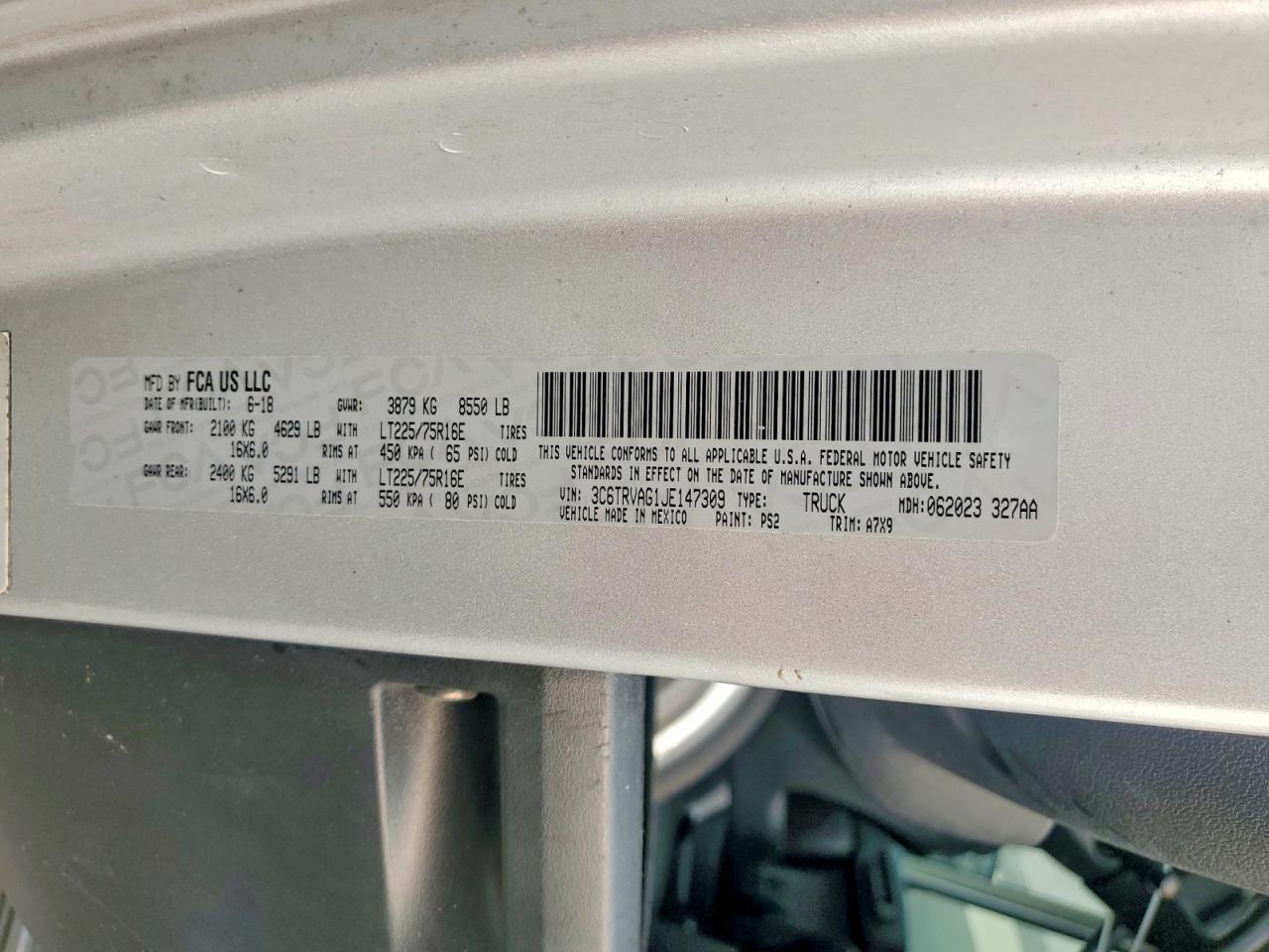 2018 RAM PROMASTER