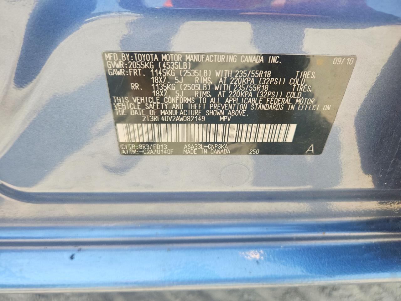 2010 TOYOTA RAV4