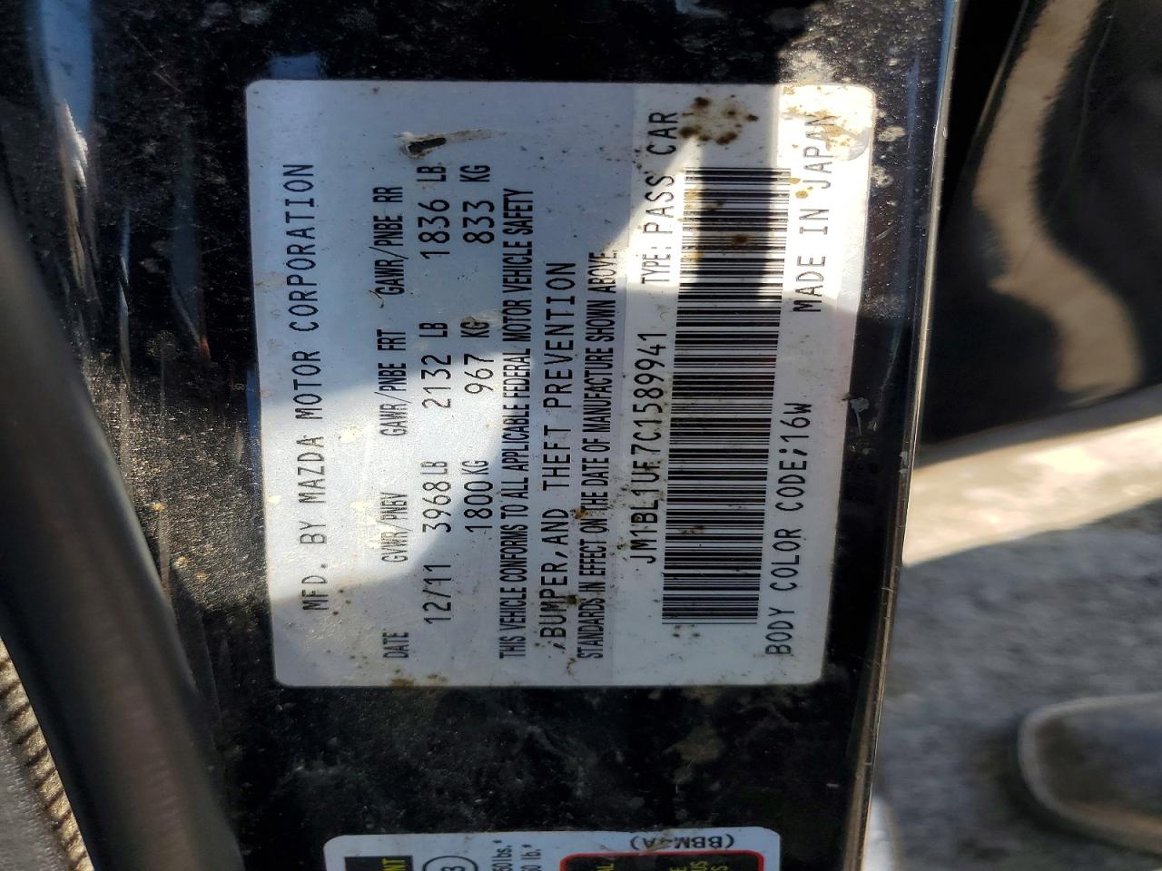 2012 MAZDA 3