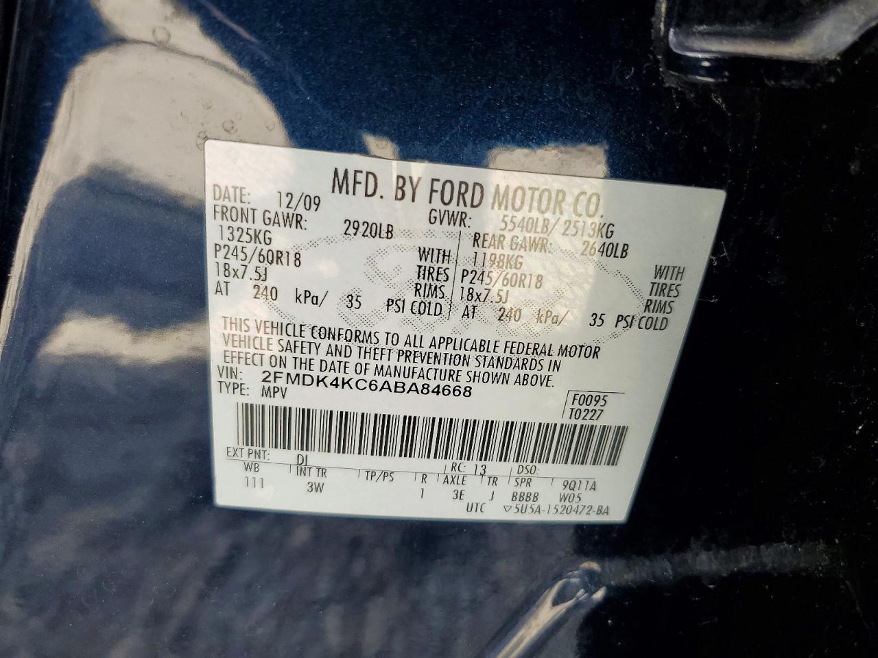 2010 FORD EDGE