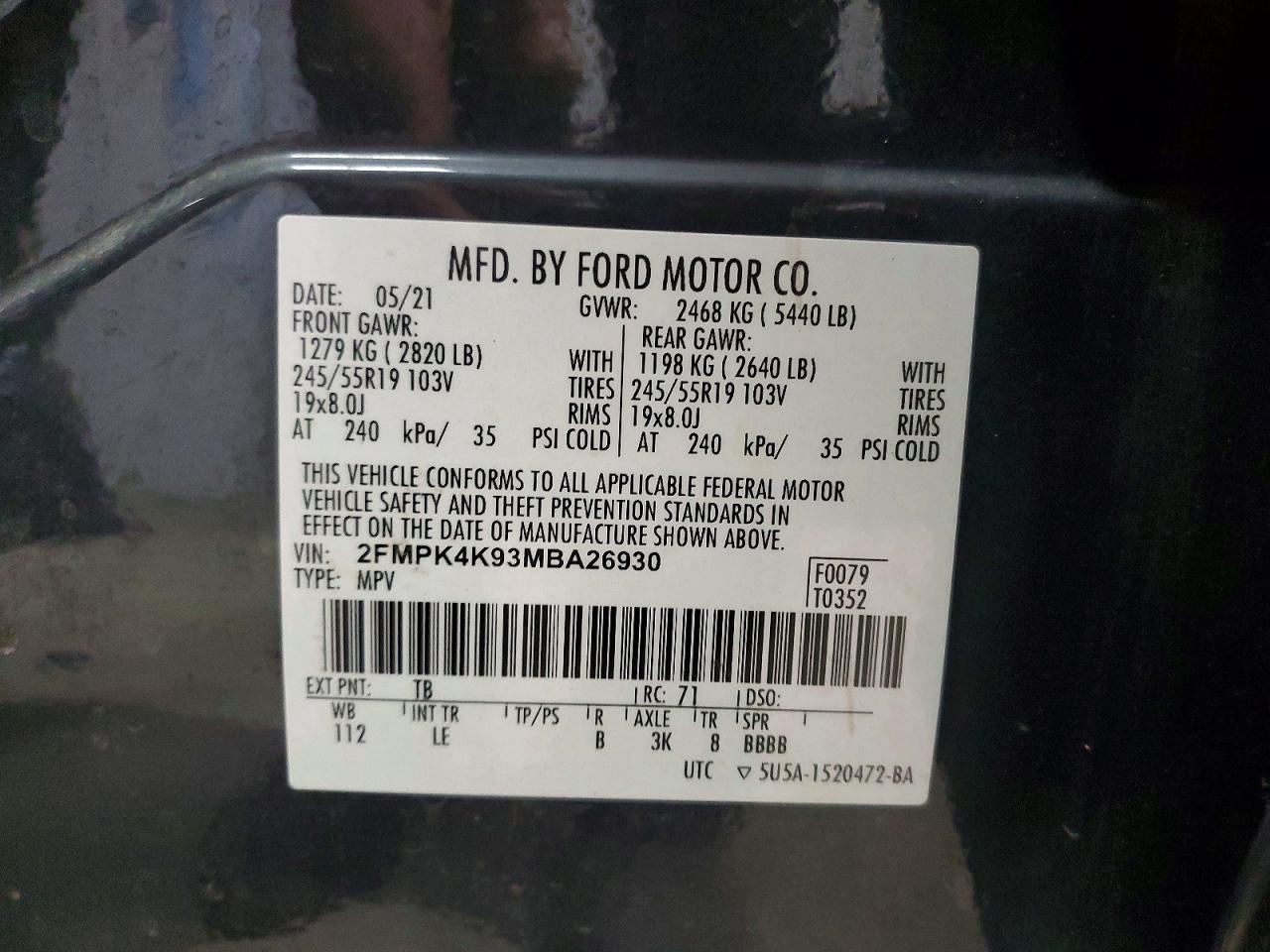 2021 FORD EDGE