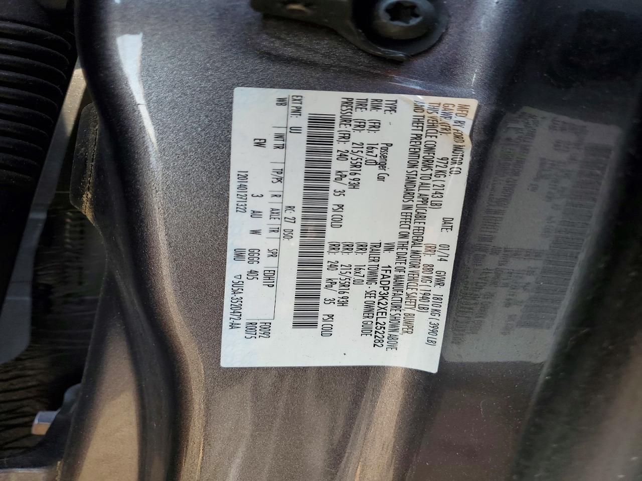 2014 FORD FOCUS