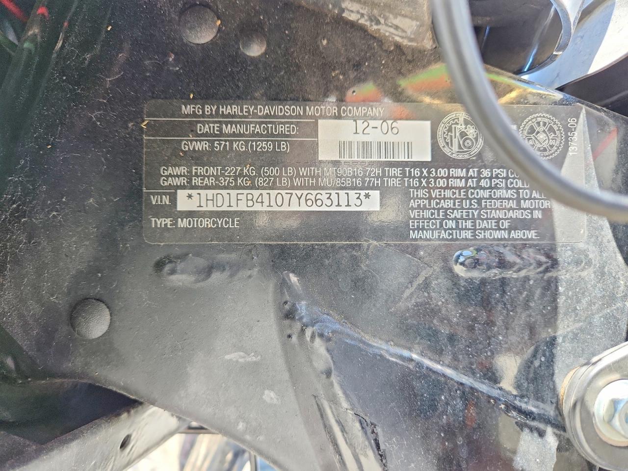 2007 HARLEY-DAVIDSON FL