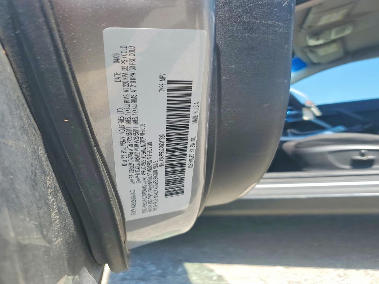 2009 SUBARU OUTBACK