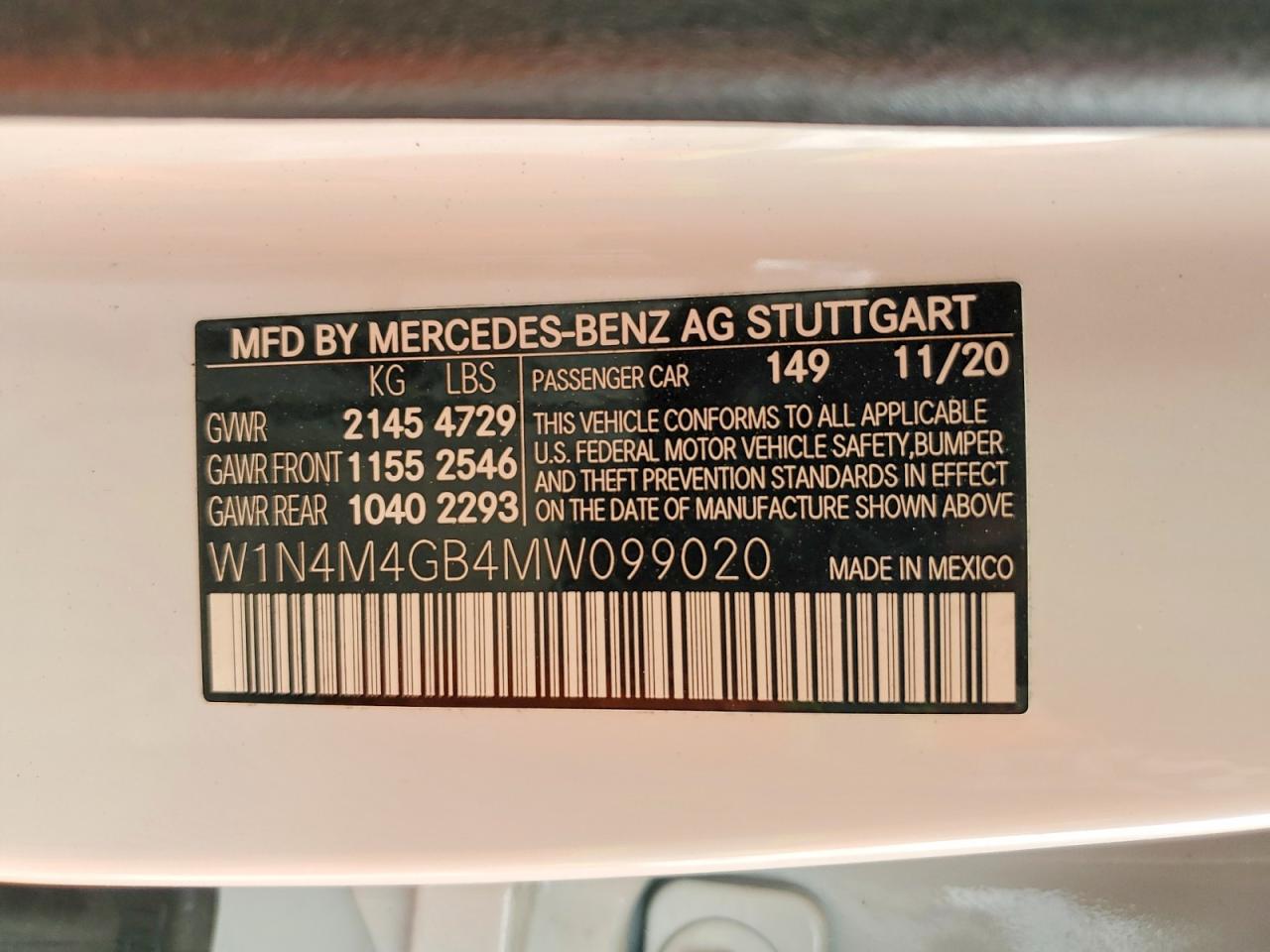 2021 MERCEDES-BENZ GLB-CLASS