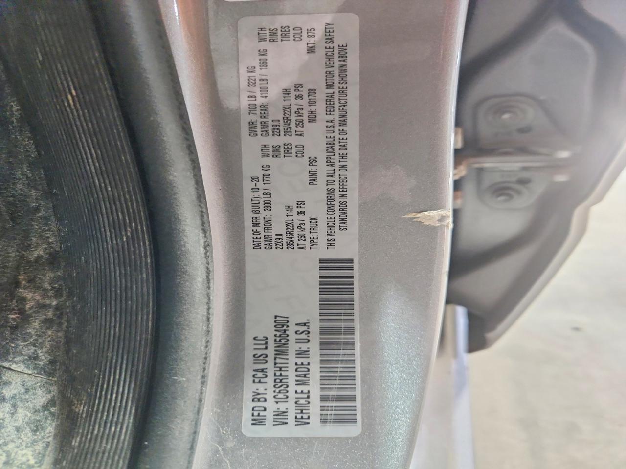2021 RAM 1500