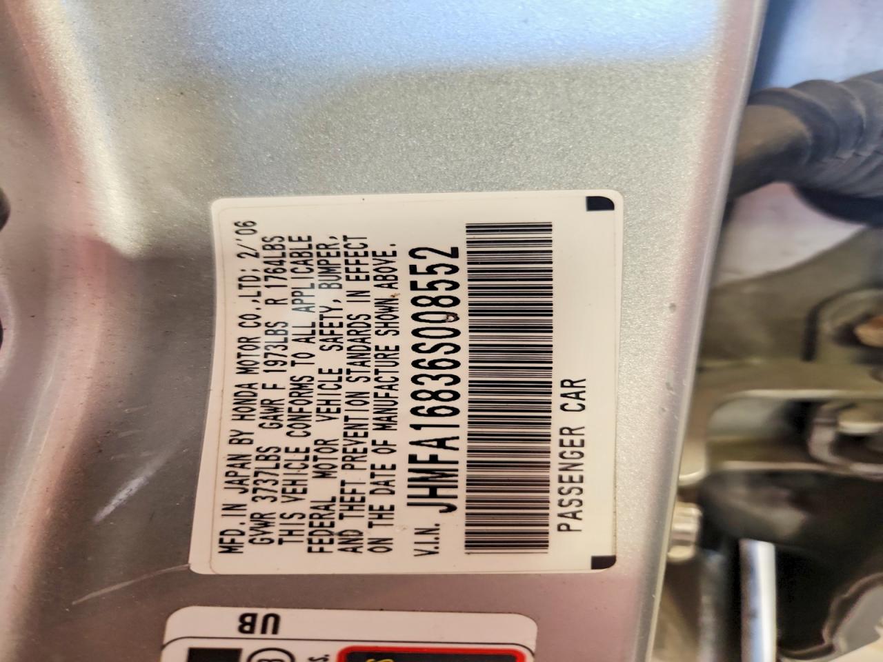 2006 HONDA CIVIC