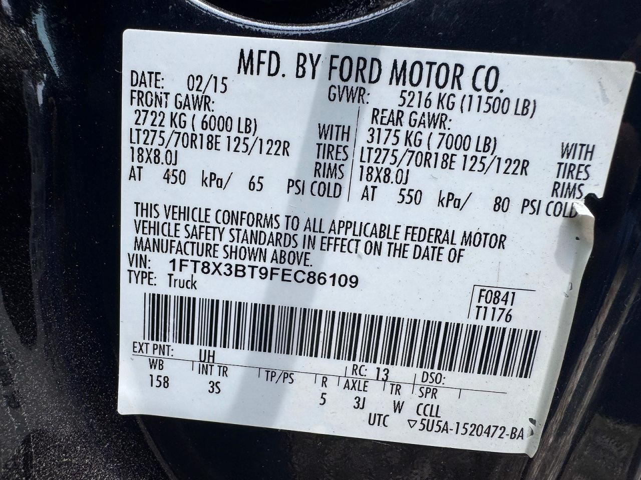 2015 FORD F350