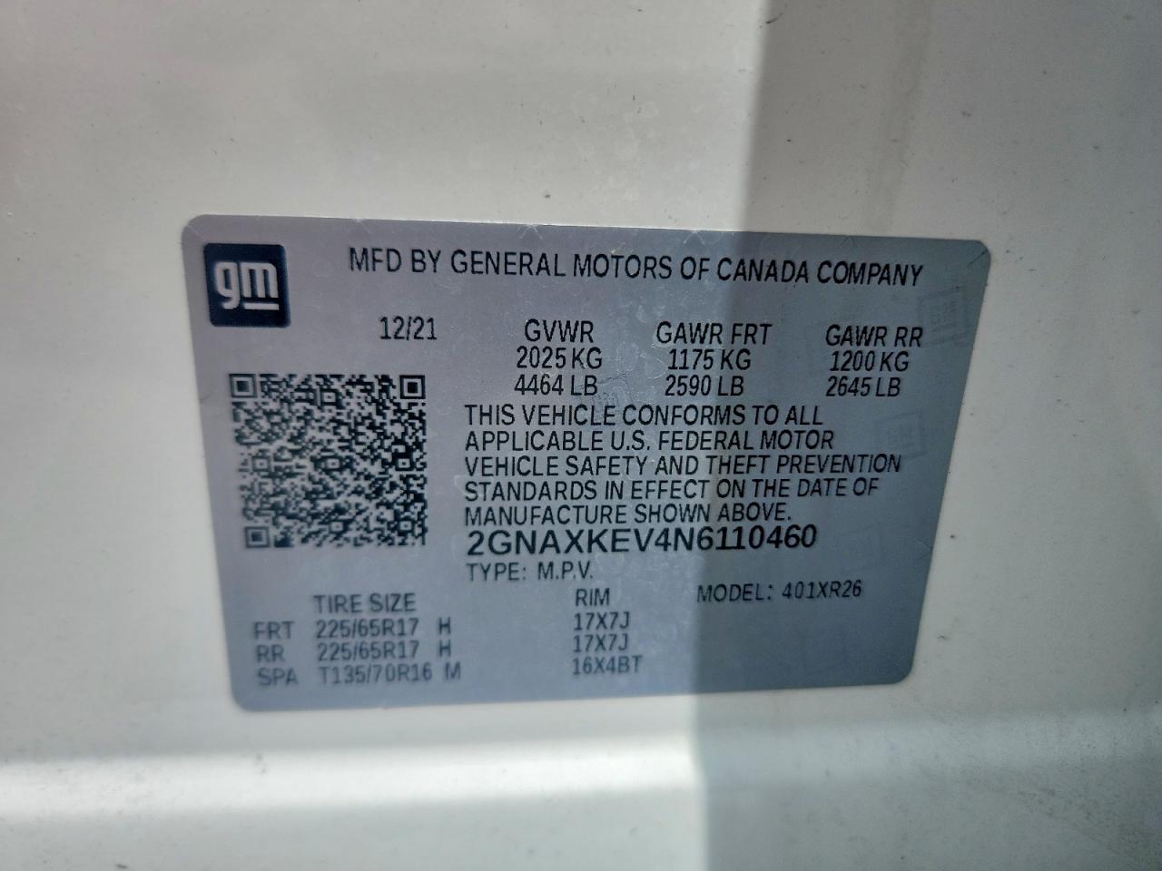 2022 CHEVROLET EQUINOX