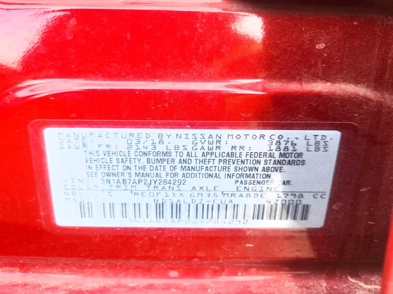 2018 NISSAN SENTRA