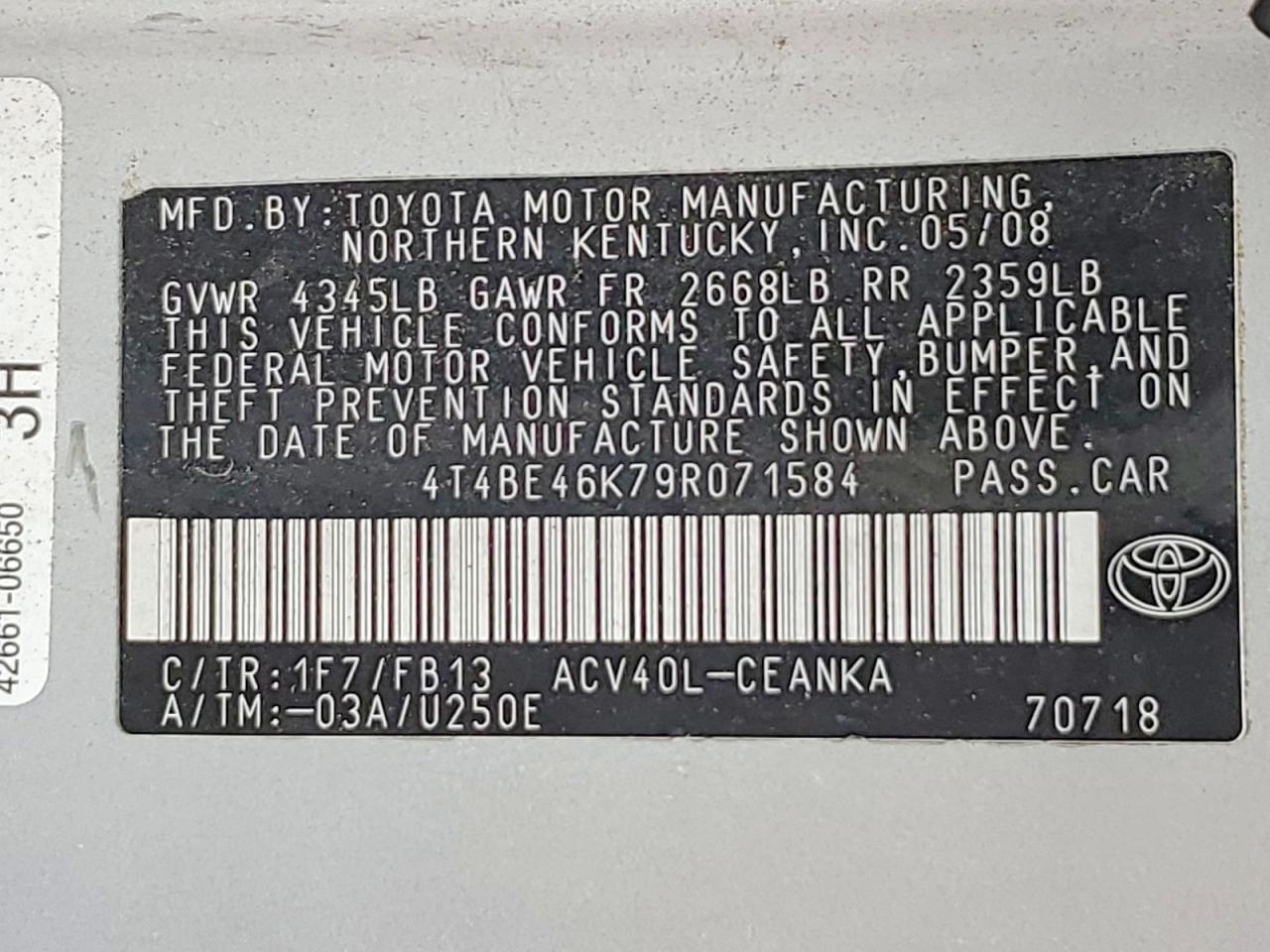2009 TOYOTA CAMRY