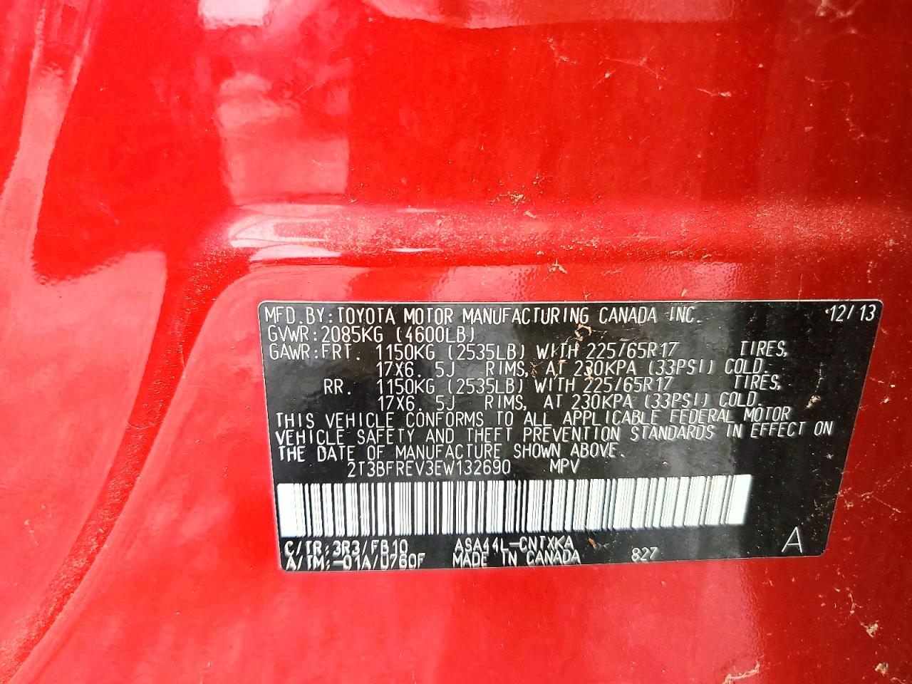2014 TOYOTA RAV4