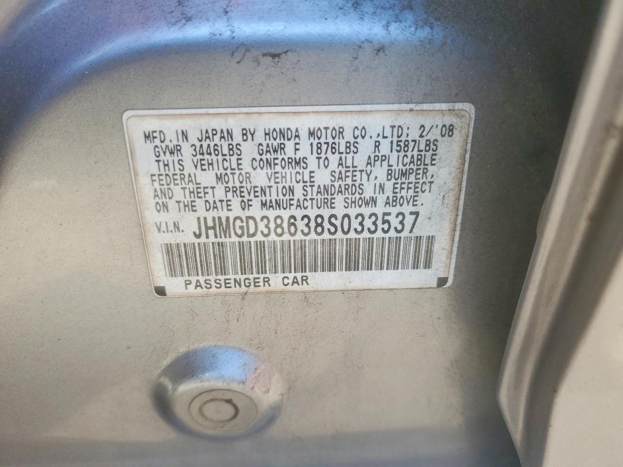 2008 HONDA FIT