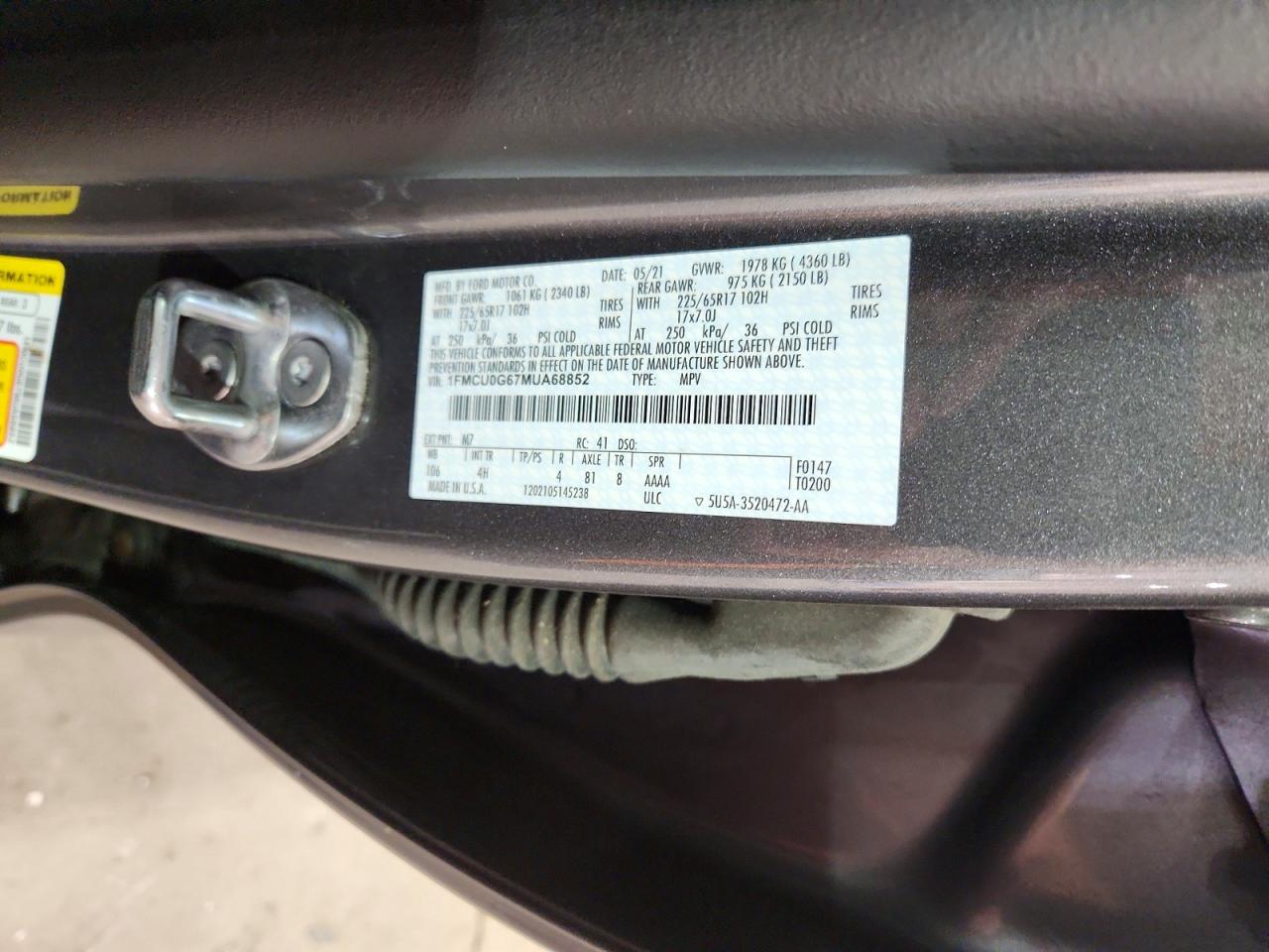 2021 FORD ESCAPE